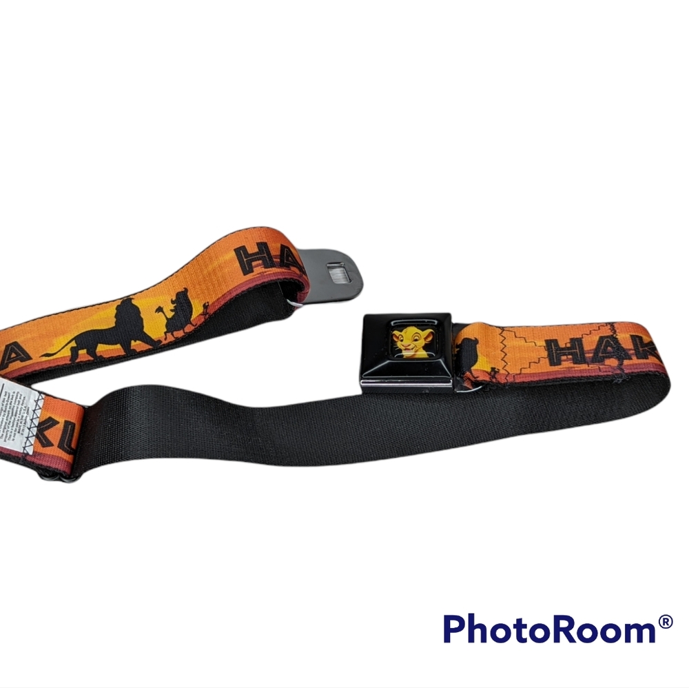 Disney Lion King Buckle Down Adjustable Seatbelt Belt